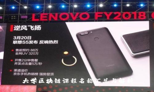 大学区块链课程名称汇总与解析